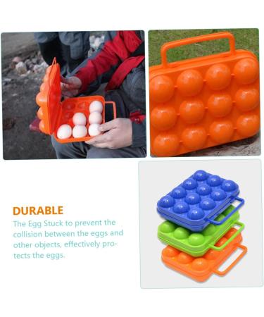 OSALADI 2pcs Boxes Outdoor Egg Carton Food Containers Egg Container Egg Dispenser Cases Eggshell Folding - Buy Online on SooperMarket.com