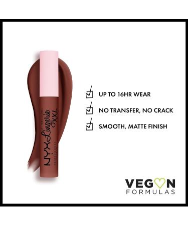 NYX Lip Lingerie XXL Matte Liquid Lipstick - Low Cut (Warm Brown Nude) 0.13 Fl Oz - Buy Online on SooperMarket.com