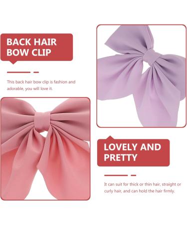 KALLORY 6 Pieces Big Satin Bow Hair Clip Ribbon Bowknot Barrettes Vintage Bow Alligator Clips for Girls - Buy Online on SooperMarket.com