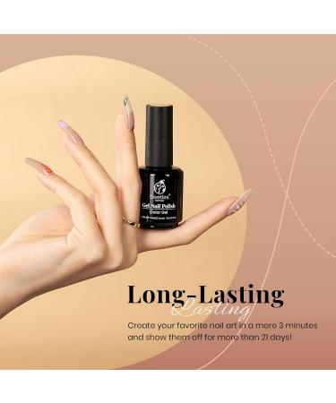 Beetles Nude Gel Nail Polish 15ml Neutral Brown Color Natural Winter Gel Polish Set Mocha Mousse Cake Translucent Soak Off U V LED Nail Lamp Nail Art Gel 0.5Oz Gift for Women Translucent Neutral Color - Buy Online on SooperMarket.com