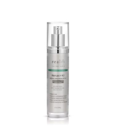 Reflect SPF 42 Tinted Moisturizer Mineral Sunscreen Lotion with Zinc Oxide & Titanium Dioxide  Hyaluronic Acid & Vitamin E  Medical Grade Acne Sunblock  Anti-Aging Face Moisturizer with SPF  All Skin Types  2.1 OZ