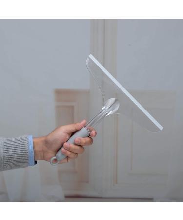 Shower Squeegee for Bathroom and Car Windshield - Rubber Window Cleaner - Clear Plastic Scraper - Buy Online on SooperMarket.com