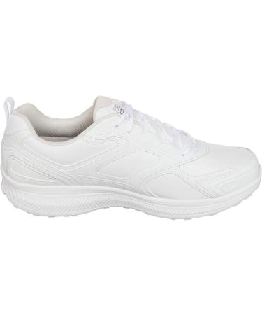 Skechers Men's Go Run Consistent Leather Cross-Training Tennis Shoe 10.5 X-Wide - White | Air Cooled Foam | Sneaker - Buy Online on SooperMarket.com