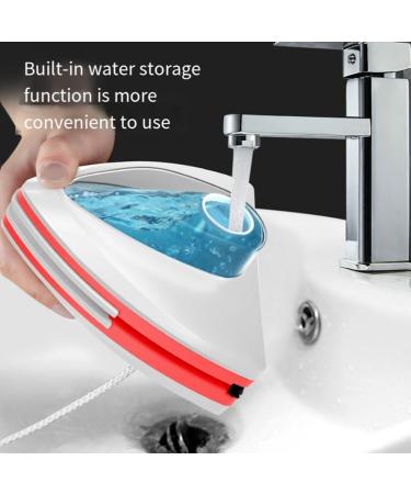 Magnetic Glass Window Cleaning Tool Water Discharge Double-Layer Wiper Household Special Window Cleaner for Home C Easy Install Easy to Use White&red - Buy Online on SooperMarket.com