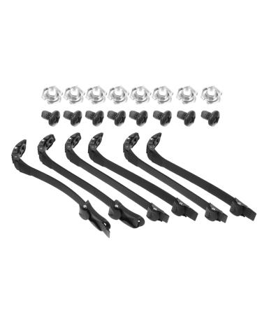 BESPORTBLE Shoes Accessories 3 Sets Roller Strap Buckle Replacement Shoes Strap Buckle Skates Shoes Fixed Straps Skates Fixed Buckles for Skating Shoe Supplies Ratchet Belt