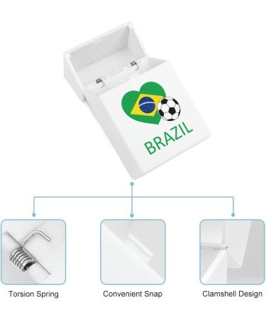 Love Brazil Soccer Cigarette Case Waterproof Cigarette Holder Box Portable Flip Open Cigarette Pack - Buy Online on SooperMarket.com