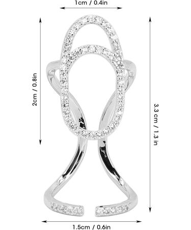 Fingernail Opening Rings Nail Decoration Finger Tip Rings Adjustable Fashionable Fingernail Jewelry Decorations Fingernail Protective Fingernail Opening Ring BandsRings(3048 Platinum) - Buy Online on SooperMarket.com