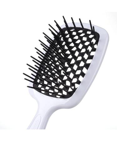 Comb Fluffy Shaped Comb Mesh Comb Wide Tooth Air Cushion Comb Massage Hair Brush Styling Tool Wide Tooth Comb (Color : Black Red) - Buy Online on SooperMarket.com