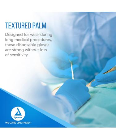 Dynarex Sterile Disposable Nitrile Surgical Gloves - Powder-Free, Large, 100 Gloves/Box - Buy Online on SooperMarket.com