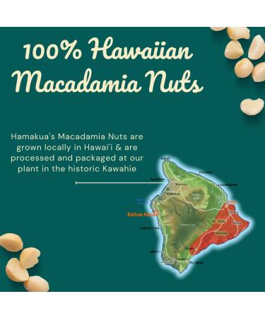 Hamakua Macadamia Nuts - Large Hawaiian Grown Dry Roasted Macadamias (1.25 lb) - Natural Eco-Friendly Baking Nuts - Pack of 1 - Buy Online on SooperMarket.com