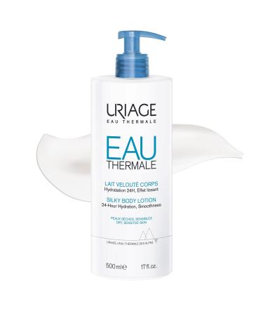 Uriarage Eau Thermale Silky Moisturizing Body Lotion 500ml - With Sheea Butter & Hyaluronic Sea - Intensive 24 -hour moisture - Light non -fatty texture & pleasant flower scent - paraben -free 200 ml (1 Pack)