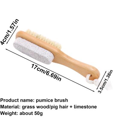 Pumice Foot Scrubber | Soft Dual-Function Shower Foot Scrubber | Foot Brush for Shower Foot Pumice Stone for Feet Dry Skin Removal Cracked Heels - Buy Online on SooperMarket.com