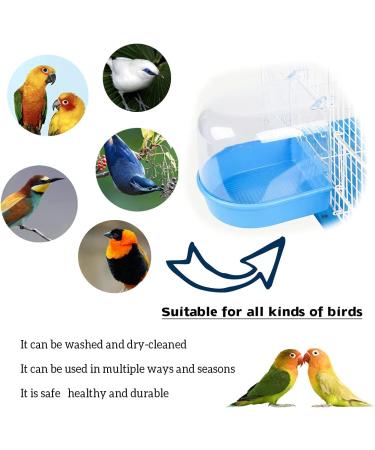 YNC Bird Cage Bathtub Shower Box - Clear Hanging Bird Tub for Cockatiel, Parakeet & Small Pet Birds - Buy Online on SooperMarket.com
