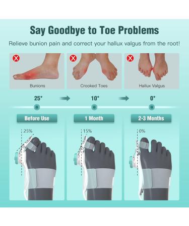 TENICORE Adjustable Knob Bunion Correctors for Women Men Big Toe with Anti-slip Heel Strap Toe Separators for Bunion Relief Suitable for Left and Right Feet Day Night Support(1PCS) - Buy Online on SooperMarket.com
