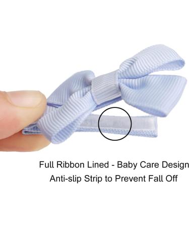 JOYOYO 50 Pcs Baby Hair Clips Small Hair Clips For Baby Girls Small Size Bows 2 Inch Tiny Bows Full Ribbon Lined Non-slip Baby Hair Bows Hair Clips for Toddlers - Buy Online on SooperMarket.com