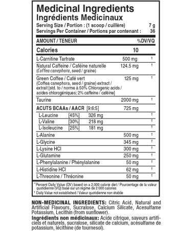 ALLMAX Nutrition ACUTS - Amino Acid Powder Supplement with Taurine L-Carnitine Green Coffee Bean Extract - Cotton Candy - 252 g Cotton Candy 36 Servings (Pack of 1) - Buy Online on SooperMarket.com