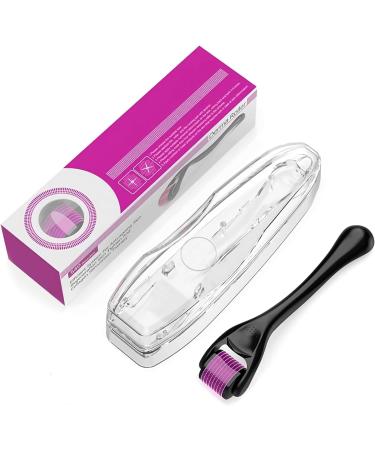 Derma roller hair growth men and women | 540 Titanium Needles microneedling hair and beard growth derma roller 0.5mm | scalp roller for hair 0.5mm derma roller include Storage Case (Needle size 0.5mm)