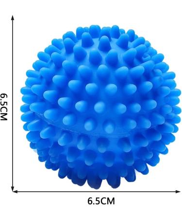 KOMUNJ 6 Pieces Dryer Ball Washing Ball for Washing Machine Balls for Fluffy Laundry Reusable Dryer Balls Laundry Tumble Dryer Drying Ball (Blue) - Buy Online on SooperMarket.com