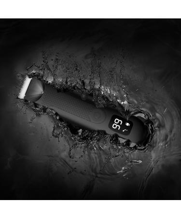 Trimmer for Men Replaceable Ceramic Blade Heads Waterproof Wet/Dry Groin & Body Shaver Groomer Easy to Use B - Buy Online on SooperMarket.com
