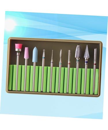 FOMIYES 2 Sets Para U as Nail Molding Gel Nails Gel Diamond Nail Bit Nail Art Supplies Nail Drill Bit Brush Nail Drill Bits Nail Drill Tool Head Grinding Head Nail File 5x1cmx2pcs Greenx2pcs - Buy Online on SooperMarket.com