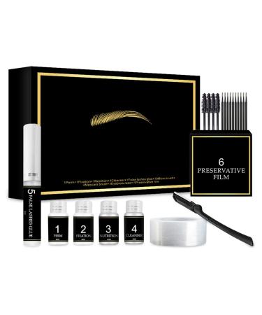 Lash Lift Kit & Brow Lamination Kit 2 in 1 Lash & Eyebrow Perm Kit with Brow Brush Semi-Permanent DIY Perm Kit for Lashes Brows for Home DIY Salon Result Lasts 6-8 Weeks #4