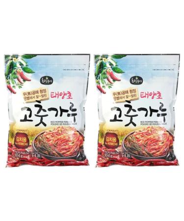 CNMART Choripdong Red Pepper Chilli Powder Coarse for Kimchi 454g (Pack of 2)