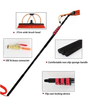 Water Fed Pole Kit 4-12M Window Cleaning Pole Water Fed Telesbrush Window Cleaner Kit Water/Hose Fed Pole Window Cleaning Brush Equipment/3.6M/12Ft 55cm Brush Head 6M/21FT - Buy Online on SooperMarket.com
