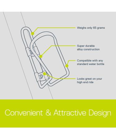 Delta Cycle Bike Water Bottle Holder - Lightweight Alloy Cage for Standard Bottles - Easy Installation, Black - Buy Online on SooperMarket.com