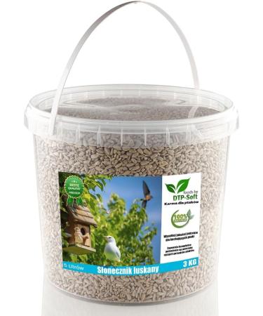 Buy 3kg Sunflower Seeds for Wild Birds - Premium Peeled Bird Feed in Bucket - Buy Online on SooperMarket.com