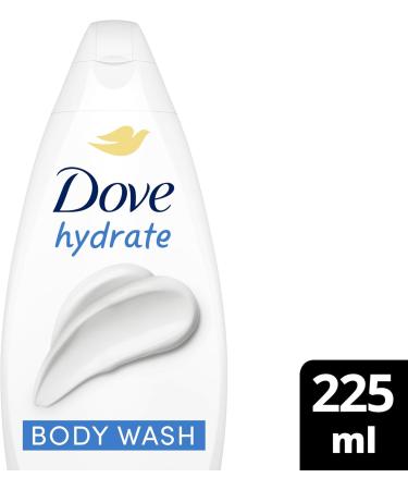 Dove Hydrate Body Wash Body Cleanser Shower Gel With Plant-Based Moisturisers For Softer Smoother Skin After One Shower 225 Ml - Buy Online on SooperMarket.com