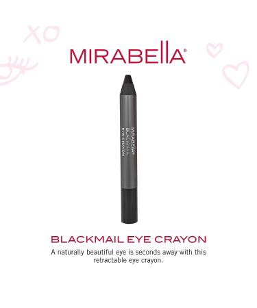 Mirabella Eye Crayon Jumbo Eyeliner in Blackmail - Waterproof, Smooth and High-Pigmented Formula - Buy Online on SooperMarket.com