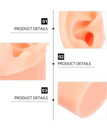 Exceart Silicone Ear Model - Acupuncture Simulation & Piercing Practice Tool - Food Grade Medical Quality - Buy Online on SooperMarket.com