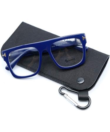 Jurchio Unisex Classic Vintage Space Glasses - Clear Lens Frames for Men & Women with Blue Case - Buy Online on SooperMarket.com