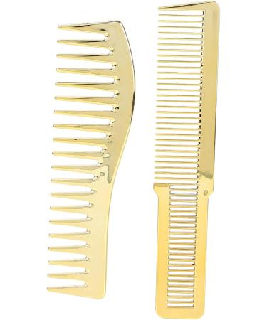 Hair Cutting Comb Wide Tooth Haircut Comb for Salon Hair Styling Heavy Design for All Hair Types (Gold) - Buy Online on SooperMarket.com