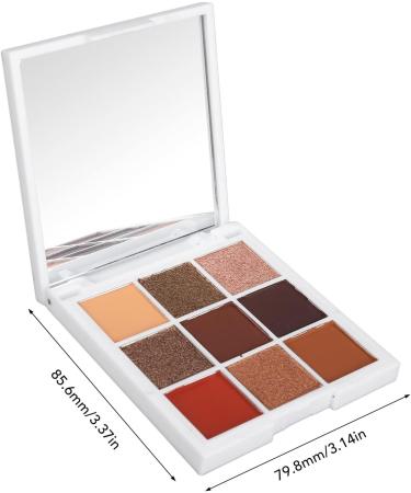 9 Colors Eyeshadow Palette Makeup Palette Eye Shadows Easy Coloring Eyeshadow Makeup Kit Matte Pearlescent Glitter Portable Eye Shadow Powder for Makeup - Buy Online on SooperMarket.com