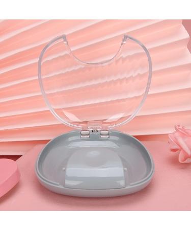 YUYTE Portable Waterproof Storage Case with Teething Ring Mouthpiece - Denture Box Container (Gray) | International Shipping Available - Buy Online on SooperMarket.com