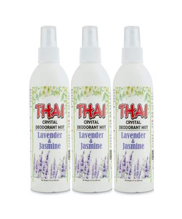 Thai Deodorant Spray 8 oz Thai Deodorant Stone Crystal Mist Natural Deodorant Not tested on animals Lavender & Jasmine pack of 3