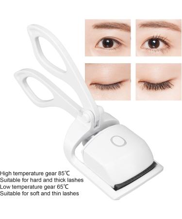 Heated Eyelash Curler 24 Hours Long Lasting Rechargeable Electric Eyelash Curler Curved Design Small and Portable for Travel - Buy Online on SooperMarket.com
