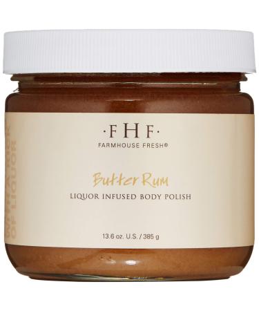 Farmhouse Fresh Butter Rum Body Scrub - 13.6 oz | Exfoliating & Nourishing | International Shipping Available - Buy Online on SooperMarket.com