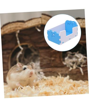 HAPINARY 1pc Hamster Toilet Trash Can Chinchilla Toilet Hamster Litter Toilet Small Pet Supply PVC 15x10cm Blue - Buy Online on SooperMarket.com