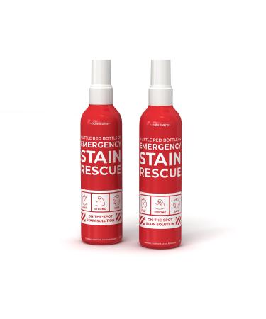 EMERGENCY STAIN Remover Spray  4oz 2 Pack Couch Stain Remover for Clothes, Carpet, Sofa Upholstery, Fabric, Mattress - Instant Cleaner Works on Fresh or Set Food, Grass, Ink, Blood, Lipstick Stains 2 Pack - 4oz Spray Bottles