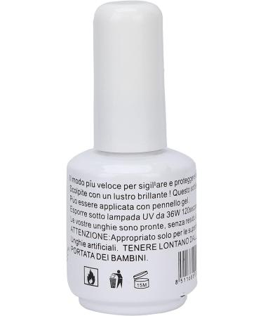 No Wipe Top Coat Gel Polish Protection High Shine Safe Mild 15ml Top Coat Professional for Family Gathering for Home for Dating Party - Buy Online on SooperMarket.com