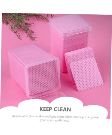 Beavorty 1600 Pcs Lint-Free Eyelash Extension Glue Wipes & Nail Remover Pads - Pure Cotton Anti-Clogging Pads for Salons - Buy Online on SooperMarket.com