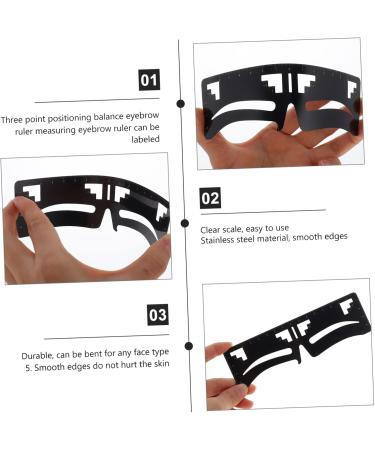 MAGICLULU 10 Pcs Eyebrow Ruler Female Eyebrow Makeup Stencil Makeup Tools Eyebrows Shaper Card Balance - Buy Online on SooperMarket.com