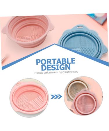 Angoily 10 pcs Foldable Brush Cleaner Mat Makeup Tools powder puff Cosmetics Brush Scrubber Makeup Cleaner wash bowl cleaning pad cleaning bowl cleaning board Cleaner Makeup Brush Cleaner 14.5x14.2cmx5pcs Assorted Colorx5pcs - Buy Online on SooperMarket.com