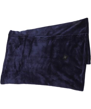 TOPINCN USB Heating Blanket - Electric Heated Throw Adjustable 3 Levels Soft Polyacrylonitrile Fiber Cozy Royal Blue - Perfect for Living Room & Travel - Buy Online on SooperMarket.com