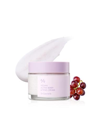 Dr.Ceuracle Vegan Active Berry Lifting Cream French Grapes Cream for Plumper Complexion Resveratrol Capsules for Anti-Oxidant Vitamin A from Cranberry Upcycled Grape Seed Oil Hydration Revive & Rejuvenate Skin