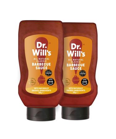 Dr Will's BBQ Sauce in Easy Squeeze Bottle | No Preservatives Naturally Sweetened - 500 g (Pack of 2) BBQ 500 g (Pack of 2)