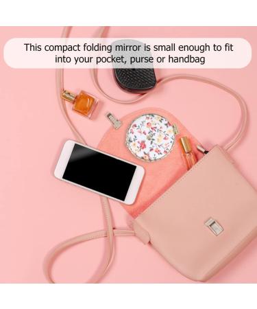FRCOLOR 12pcs Floral Mirror Purses Women's Double-Sided Makeup Clutch - Portable Travel Vanity Gift for Girls - Buy Online on SooperMarket.com