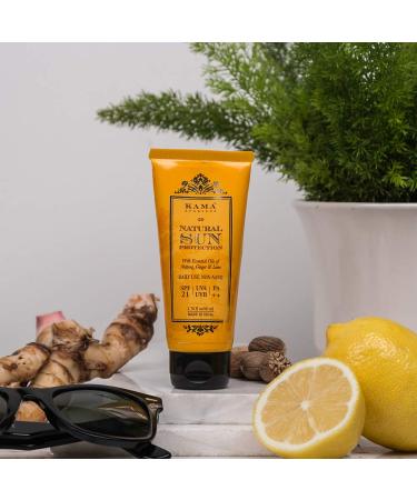 Kama Ayurveda Natural Sun Protection SPF-21 60ml - Broad Spectrum Sunscreen - Buy Online on SooperMarket.com